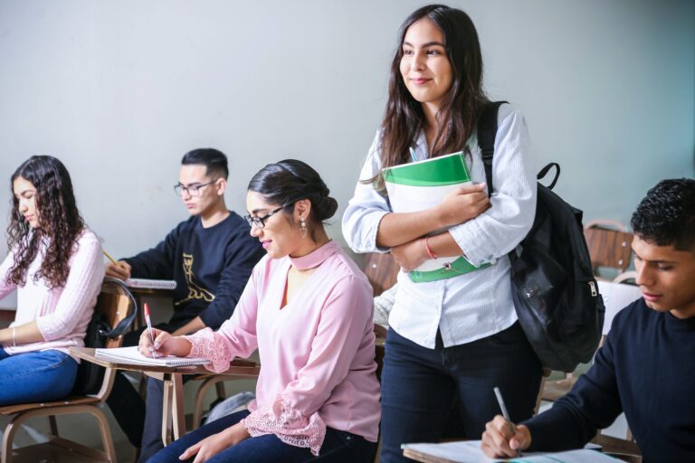 Student using AI-powered educational tools on laptop in 2025
