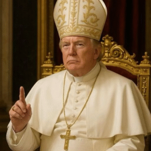 AI-generated image of Donald Trump dressed as the pope